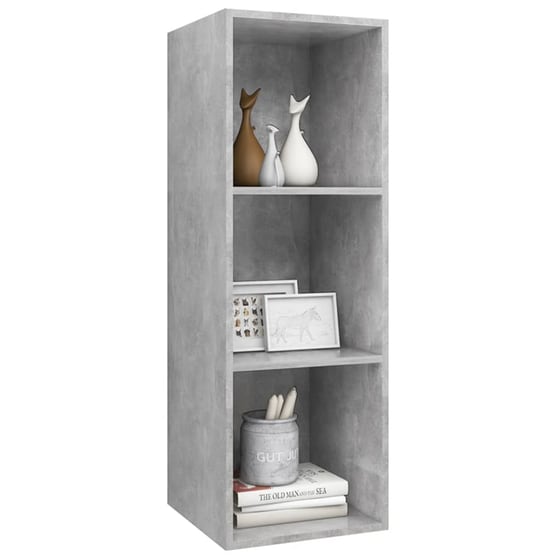 Έπιπλο Τηλεόρασης VidaXL από Μοριοσανίδα 37x37x107cm - Γκρι image 3