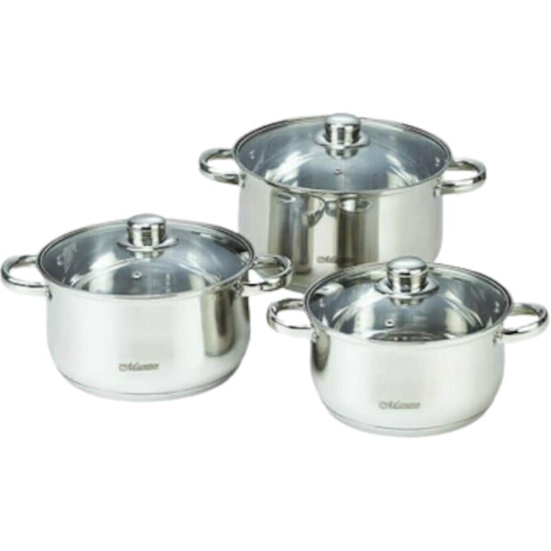 MAESTRO Σετ Μαγειρικά Σκεύη MAESTRO MR-2020-6M Inox - 3 Τμχ