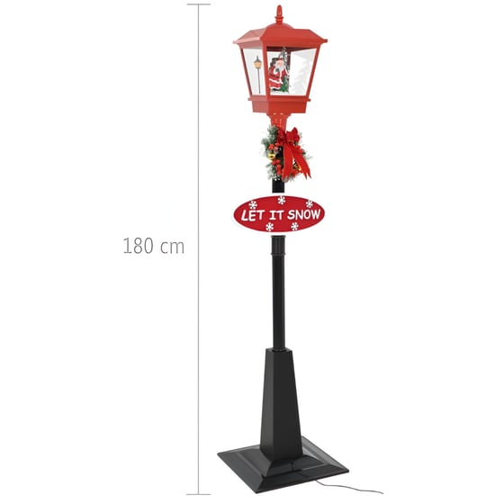 Χριστουγεννιάτικο Φαναράκι σε Στύλο VidaXL 19 LED 180cm - Κόκκινο image 5