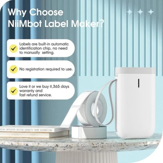 NIIMBOT Thermal D11-W White Θερμικός Εκτυπωτής image 1