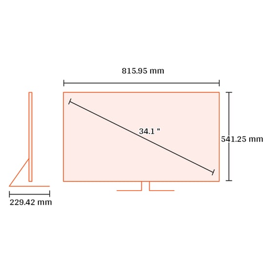 Dell Pro Plus P3425WE Monitor 34.1" Quad HD IPS Curved 100 Hz Γκρι image 2