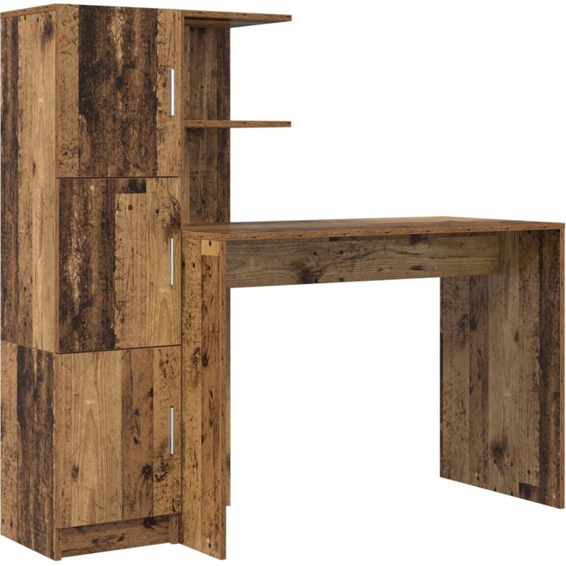 Γραφείο VidaXL 133,5x50x124 cm - Παλιό Ξύλο (2 τεμ.)