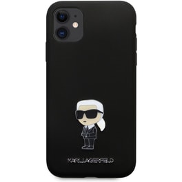 Θήκη Apple iPhone 11 - Karl Lagerfeld Ikonik Metal Pin Hard Case - Black