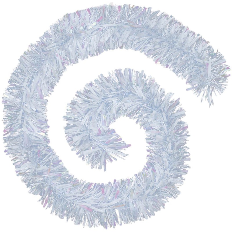Xριστουγεννιάτικη Γιρλάντα Spitishop A-s Tinsel 184442 200x15cm 1 Τμχ - Λευκό