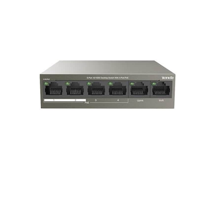 TENDA Network Switch Tenda TEF1106P-4-63W Network Switch Managed L2 100 Mbps PoE Support