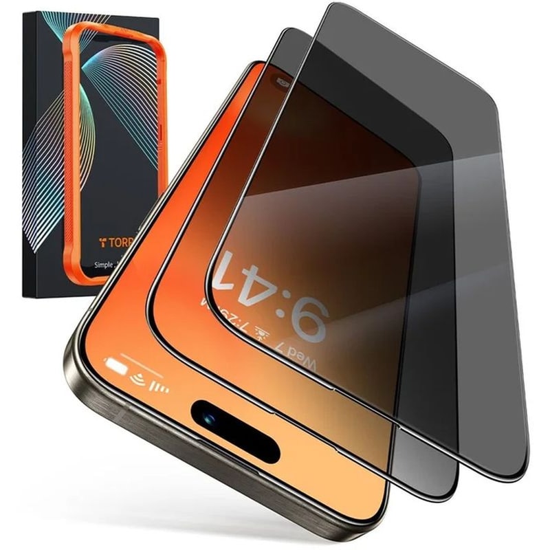 TORRAS Προστατευτικό οθόνης Apple iPhone 16 Plus - Torras Privacy Tempered Glass