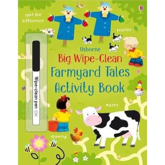 Big Wipe Clean Farmyard Tales Activity Book image 0