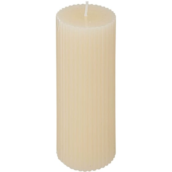 Διακοσμητικό Κερί Spitishop A-s Demi Ivory 196064 14x5x5 cm 230gr - Μπεζ image 0