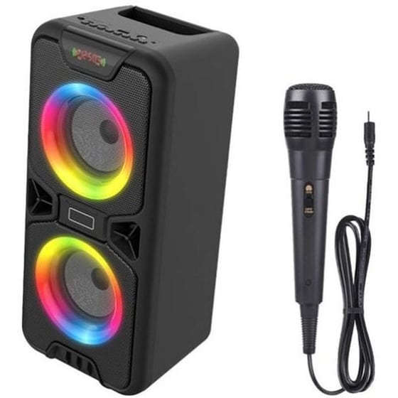 Party Speaker Manta SPK816 με Ενσύρματο Μικρόφωνο - Μαύρο image 0