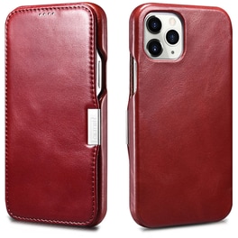 Θήκη Apple iPhone 12 Pro Max - Icarer Side-open Vintage Series - Red
