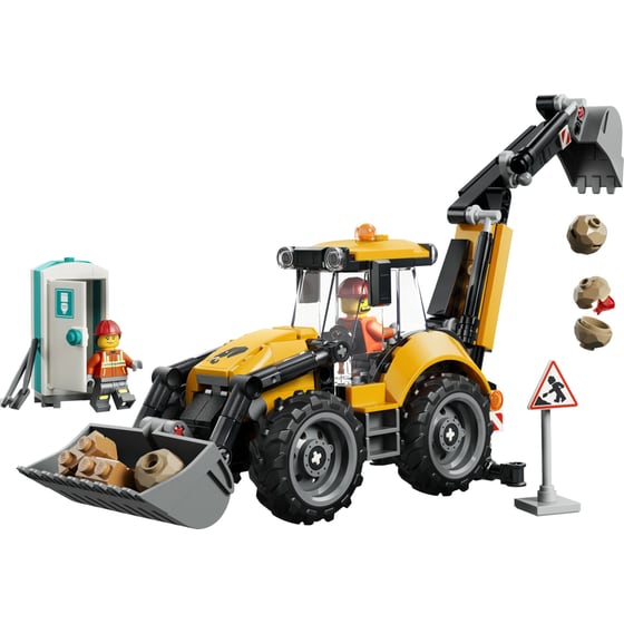 LEGO® City Yellow Backhoe Loader (60480) image 5