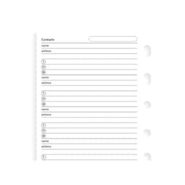 Filofax Ανταλλακτικό Pocket Name/address/tel