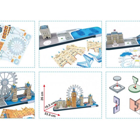 3D Παζλ City Line London (107 Κομμάτια) image 3