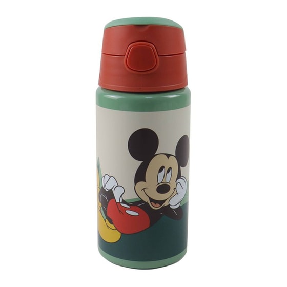 Παγούρι Gim Flip Αλουμινίου Mickey 500 ml Πράσινο image 0