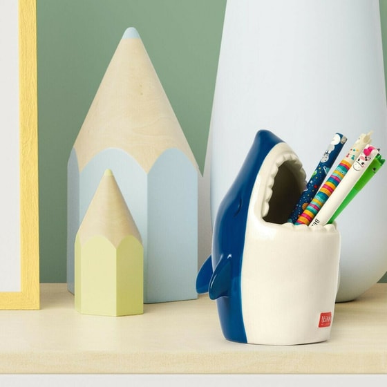 LEGAMI Κεραμική Μολυβοθήκη Desk Friends Shark image 1