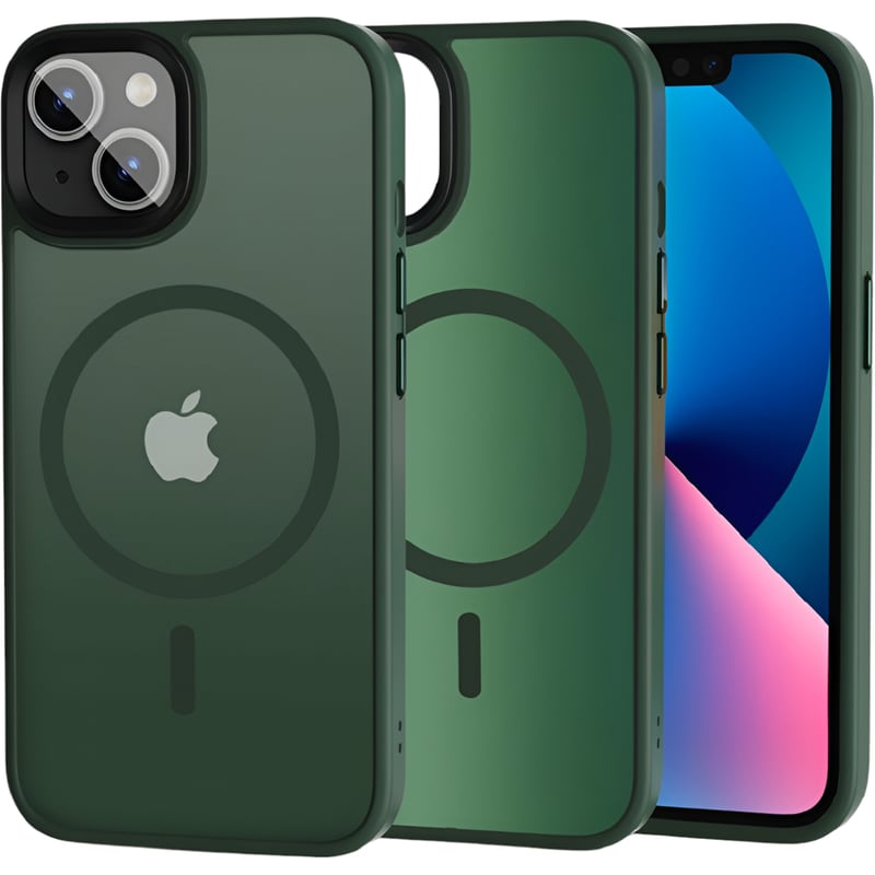 Θήκη Apple iPhone 13 - Tech-Protect MagMat - Matte Green