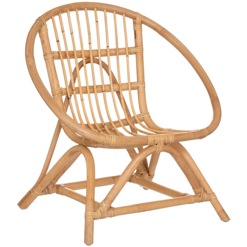 Πολυθρόνα Παιδική Spitishop A-S Leo Rattan 188252 - Καφέ