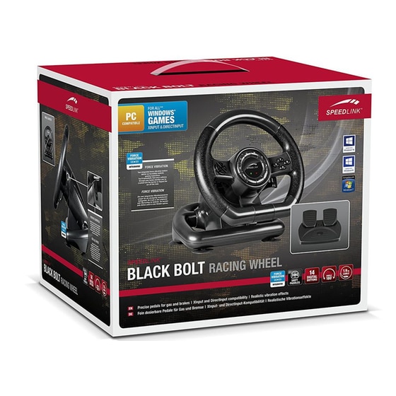 Speedlink Black Bolt Τιμονιέρα με Πετάλια για PC image 4