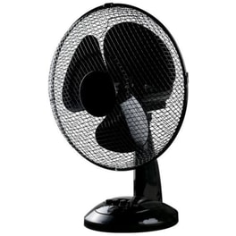 Eurolamp 300-20500 Επιτραπέζιος Ανεμιστήρας 40W 27cm Μαύρο