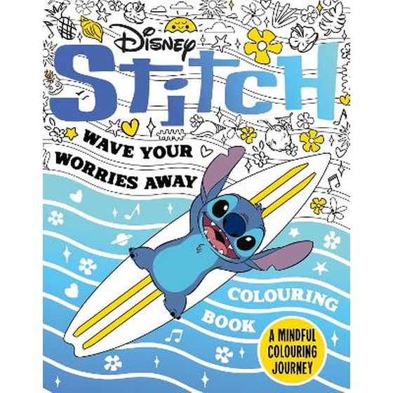 Disney Stitch - Wave Your Worries Away Colouring Book image 0