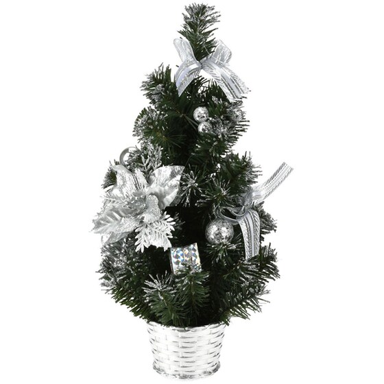 Χριστουγεννιάτικο Δέντρο SpitiShop με Στολίδια Silver image 0