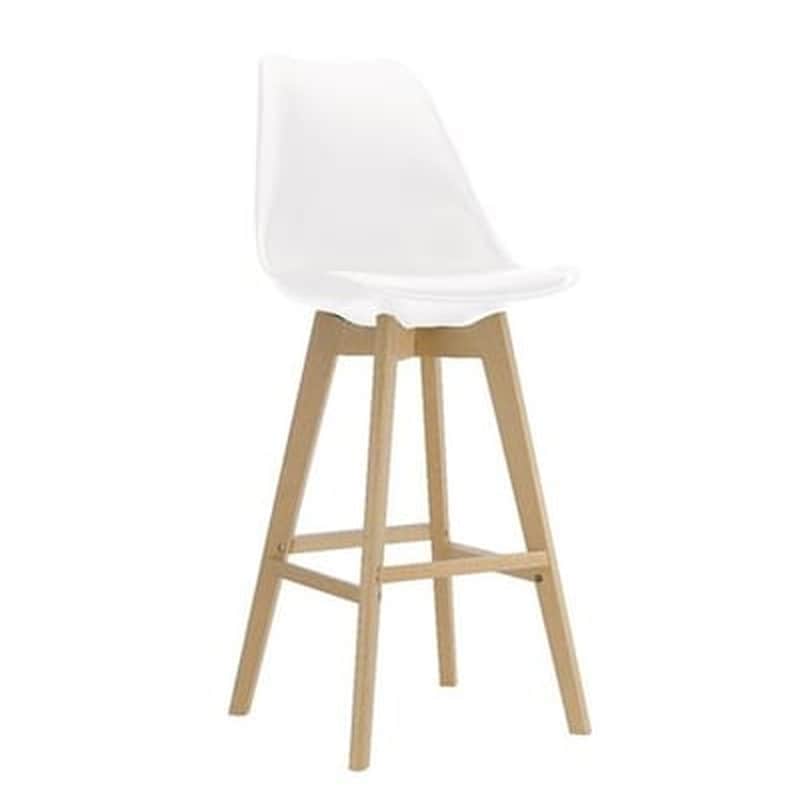 Σκαμπό Μπαρ Woodwell 4 Τμχ - Λευκό