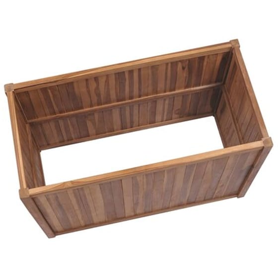 Vidaxl Ζαρντινιέρα 100 X 50 X 50 Εκ. Από Μασίφ Ξύλο Teak image 4