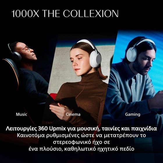 Ασύρματα Ακουστικά Κεφαλής Sony 1000X The Collexion - Black image 3
