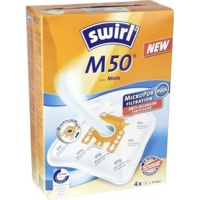 SWIRL SWIRL M50 4 Τμχ Σακούλες Ηλεκτρικής Σκούπας