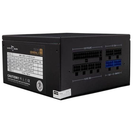 Τροφοδοτικό Υπολογιστή White Shark 750W Full Modular 80+ Gold  - Μαύρο image 1