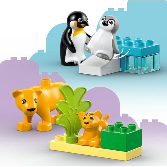 LEGO® DUPLO® Οικογένειες Άγριων Ζώων Πιγκουίνοι & Λιοντάρια (10442) image 3