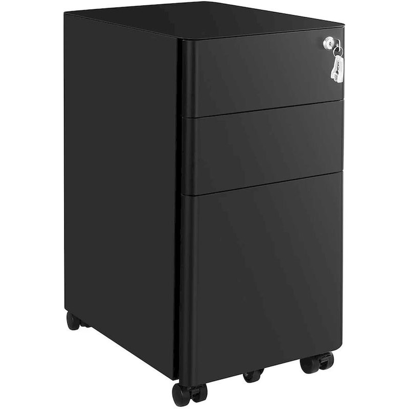 SONGMICS Συρταριέρα Γραφείου Songmics Ofc030b01 από Μέταλλο 46x30x59.2cm - Μαύρο