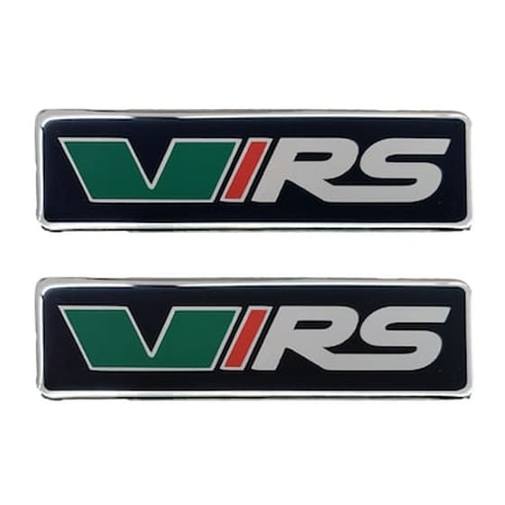Skoda Vrs Σηματα Βιδωτα 10 Χ 3 Cm Εποξειδικης Ρυτινης Σε Μαυρο/χρωμιο Για Πατακια - 2 Τεμ. image 0