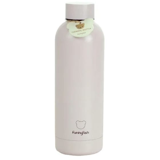 Μπουκάλι Θερμός Funky Fish Bear Beige 500ml image 0