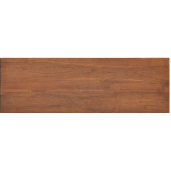 Έπιπλο Τηλεόρασης Vidaxl από Μασίφ Ξύλο 90x30x40cm - Kαφέ image 4