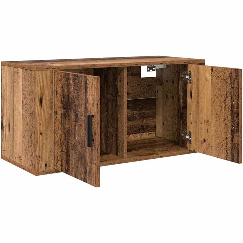 Έπιπλο Τηλεόρασης VidaXL Επιτοίχιο 80 x 34,5 x 40 cm - Παλαιωμένο Ξύλο