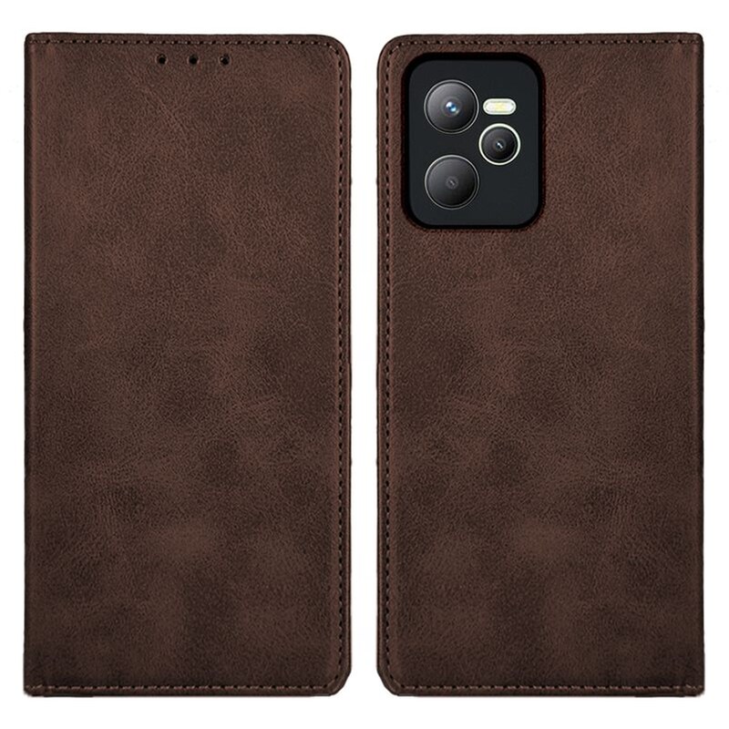 Θήκη Realme C35 - Sonique Vintage Magnet Wallet - Καφέ