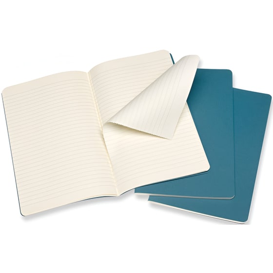 Σημειωματάριο Moleskine Cahier Ριγέ Large Μπλε (3 Τεμάχια) image 1