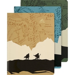 Σετ 3 Σημειωματάρια Moleskine Limited Edition The Lord of the Rings Ριγέ XL Softcover