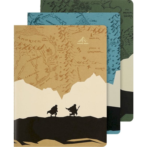 Σετ 3 Σημειωματάρια Moleskine Limited Edition The Lord of the Rings Ριγέ XL Softcover image 0