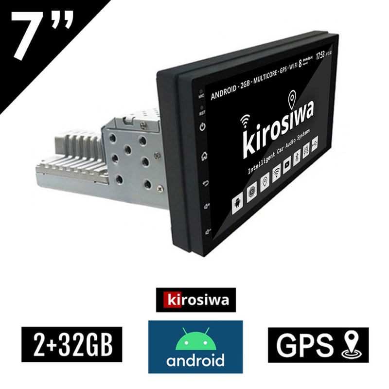 Kirosiwa Kl-5691 Hχοσύστημα Αυτοκινήτου Universal 1DIN 2GB/32GB 7 - Μαύρο