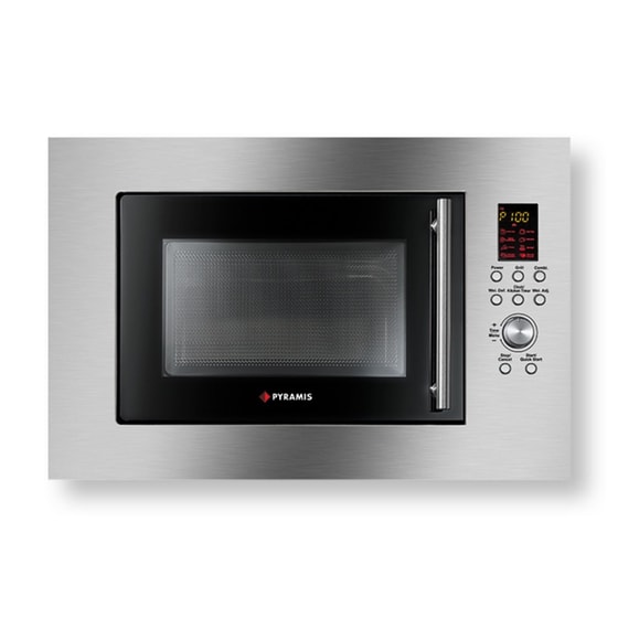 PYRAMIS 30 34011301 IX με Grill 23 Lt Inox Εντοιχιζόμενος Φούρνος Μικροκυμάτων image 0