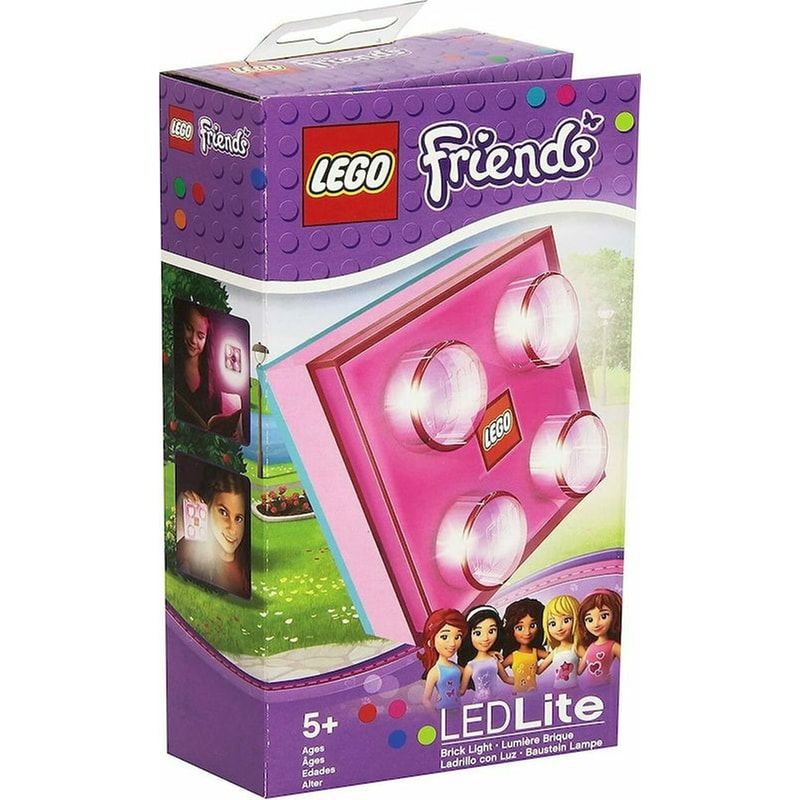 LEGO® Friends LED Brick Light Παιδικό Διακοσμητικό Φωτιστικό 8x8cm - Μωβ φωτογραφία