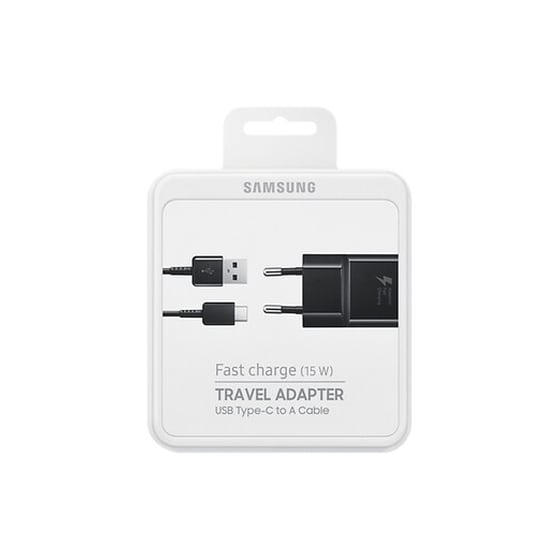 Σετ Φόρτισης Samsung με Καλώδιο USB-A σε USB-C 1.5m - Μαύρο image 3