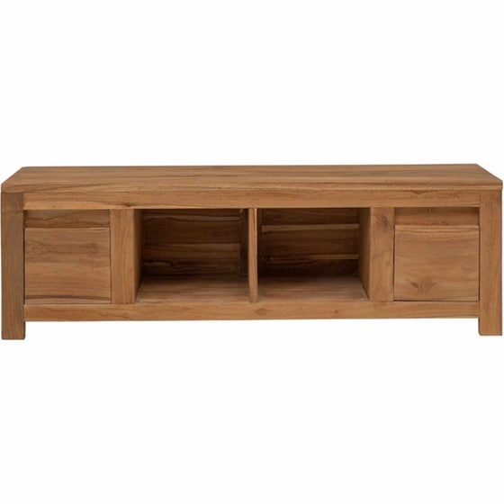 Έπιπλο Τηλεόρασης VidaXL 110 x 30 x 35 cm - Φυσικό Μασίφ Ξύλο Τικ image 2