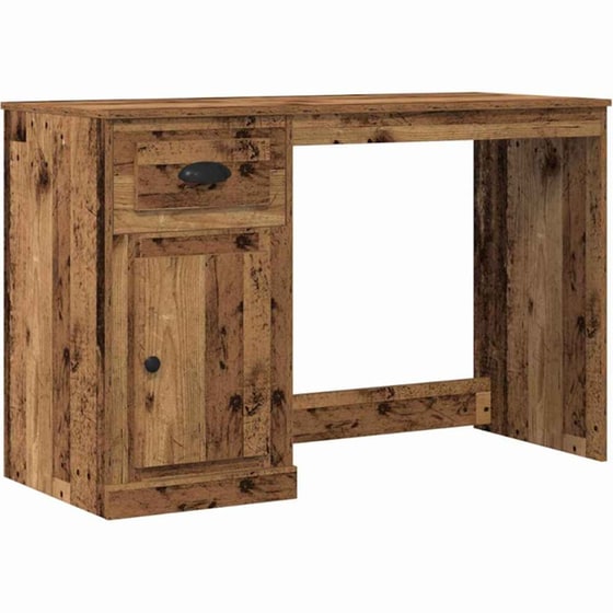 Γραφείο VidaXL από Επεξεργασμένο Ξύλο 50x115x75 cm - Παλιό Ξύλο image 0