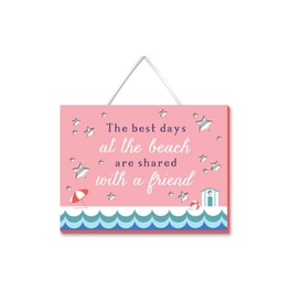 Διακοσμητική Πινακίδα WPL Best Days At The Beach 12x9 cm