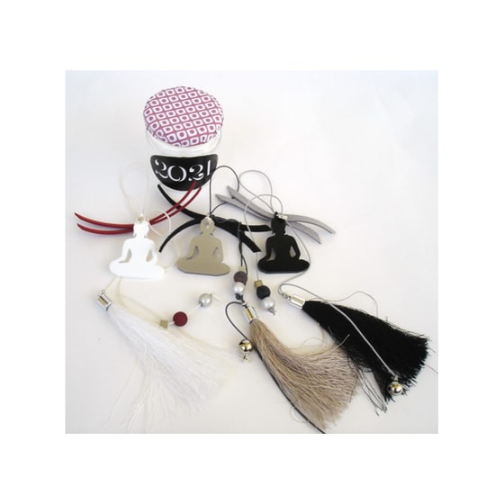 Κρεμαστό Χριστουγεννιάτικο Γούρι - Γούρι Πλεξιγκλάς Βούδας image 0