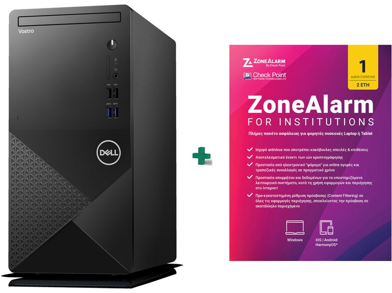 DELL - ΣΗΜΑΝΤΙΚΟ: Σε περίπτωση διαφοράς τιμής από το κατάστημα ισχύει παντα και μόνο η τιμή του καταστήματος Desktop Dell Vostro 3910 (Core i3-12100/8GB/256GB SSD/U
