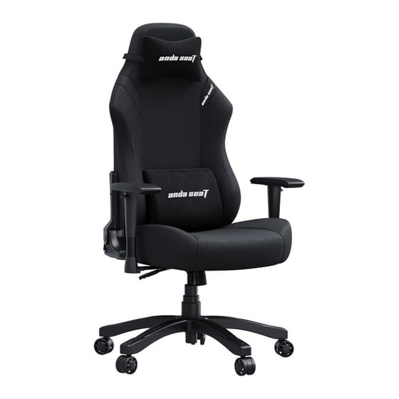 Καρέκλα Gaming Anda Seat Luna Υφασμάτινη - Μαύρη image 0